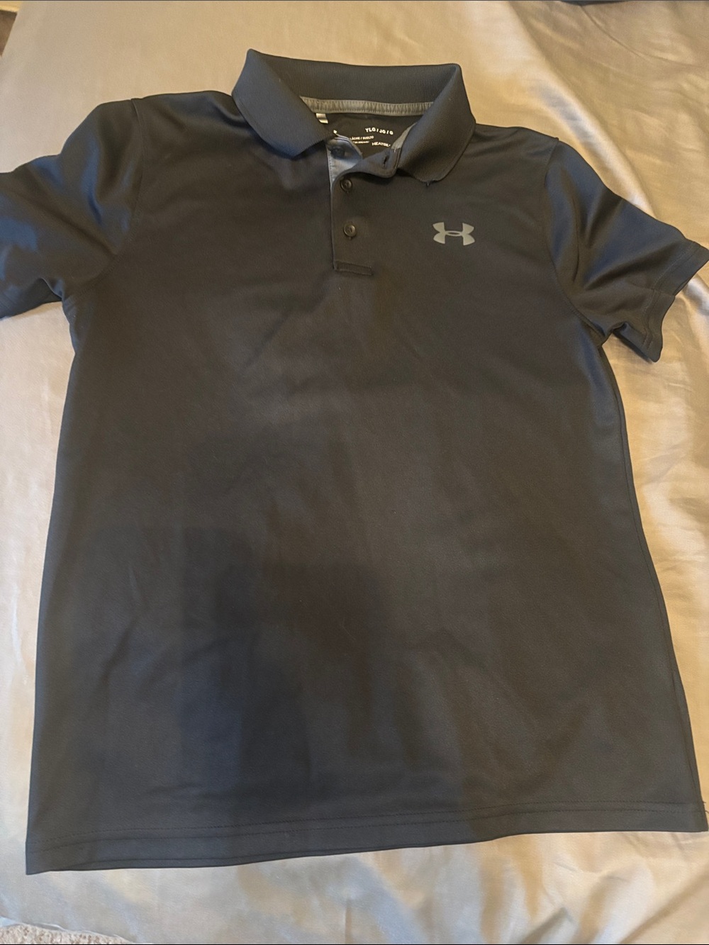 Under Armour Black Performance Polo with Chest Logo